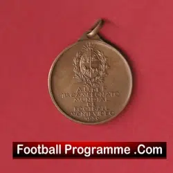 World Cup 1930 Souvenir Medal + Vignette + Original Paper Sleeve 1930s
