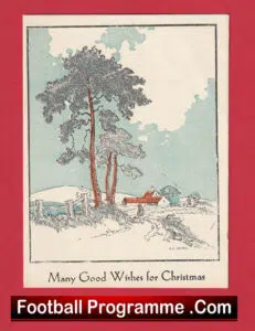 York City Football Club Supporters Christmas Card Circa 1962