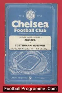 Chelsea v Tottenham 1954 – League Champions Season 54/55