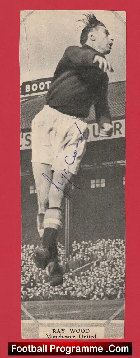 Manchester United Ray Wood Autograph Signed Man Utd Munich Hero - Image 2