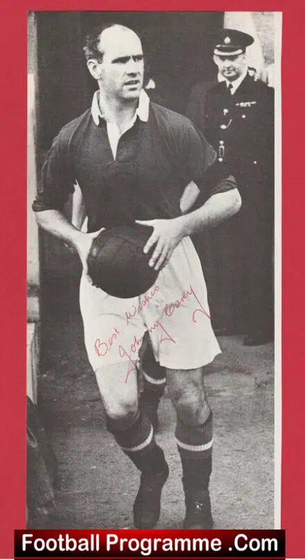 Manchester United Johnny Carey Autograph Signed Man Utd 1940s