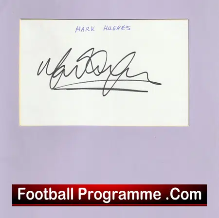 Manchester United Mark Hughes Signed Autograph Man Utd - Image 2