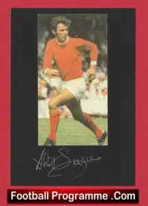 Manchester United David Sadler Autograph Signed Picture Man Utd