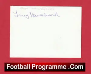 Manchester United Tony Hawksworth Autograph Man Utd Footballer 1955 – 1958