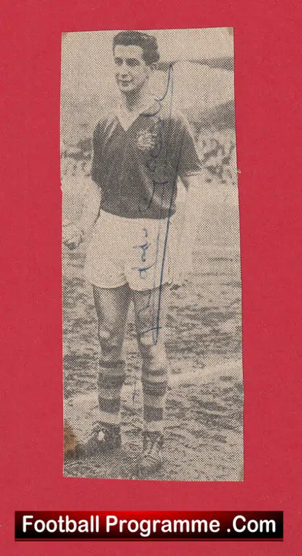 Manchester United Freddie Goodwin Autographed Signed 1950s