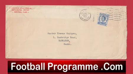 Manchester United Sir Matt Busby Autograph Signed Club Letter Man Utd - Image 3