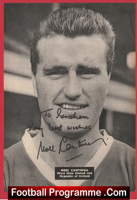 Manchester United Noel Cantwell Signed Picture Man Utd 1960 - 1967 - Image 2