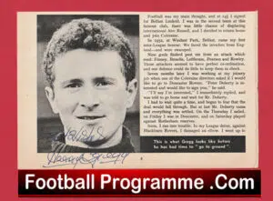 Manchester United Harry Gregg Signed Picture Man Utd The Busby Babes
