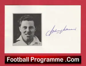 Manchester United Johnny Morris Signed Autograph Man Utd 1941 – 1949