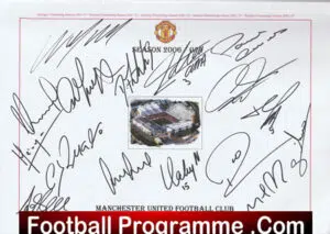 Manchester United Multi Autographed Signed Squad Picture Man Utd 2006 – 2007 Ronaldo