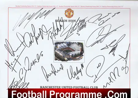 Manchester United Multi Autographed Signed Squad Picture Man Utd 2006 - 2007 Ronaldo - Image 2