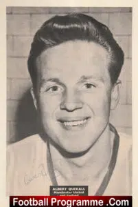 Manchester United Albert Quixall Autograph Signed Man United 50’s
