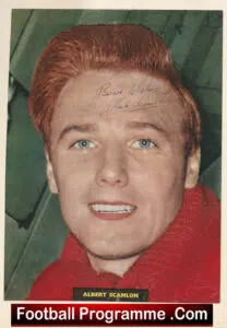 Manchester United Albert Scanlon Autograph Signed Man United 50’s