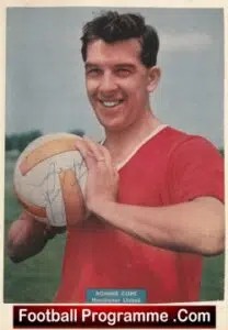 Manchester United Ronnie Cope Autograph Signed Man United 50’s