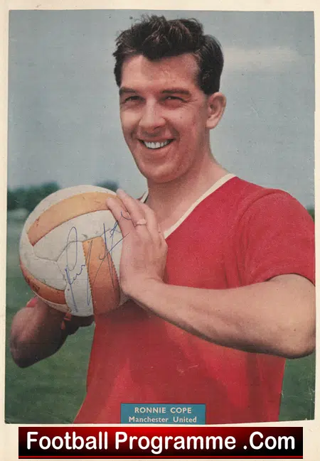 Manchester United Ronnie Cope Autograph Signed Man United 50's - Image 2