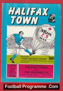 Halifax Town v Show Biz 1984 – Charity Match