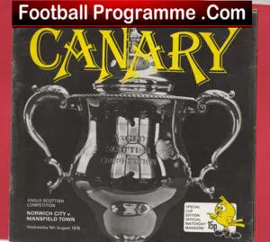 Norwich City v Mansfield Town 1978 – Anglo Scottish Cup