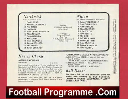 Northwich Victoria v Witton Albion 1978 - Cheshire Senior Cup Final at Crewe - Image 5