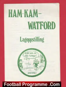 Ham Kam v Watford 1981 – Hamarkameratene Norway