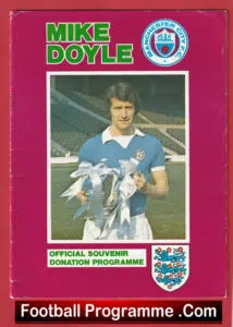 Mike Doyle Testimonial Benefit Match Man City 1978
