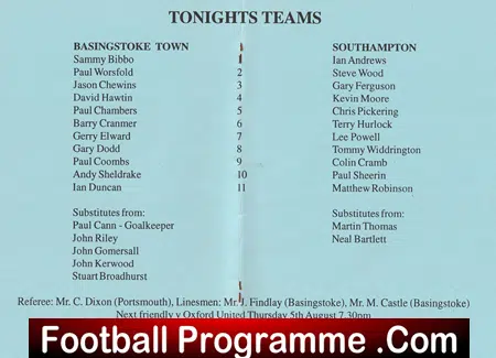 Basingstoke Town v Southampton 1993 - Friendly Match - Image 3