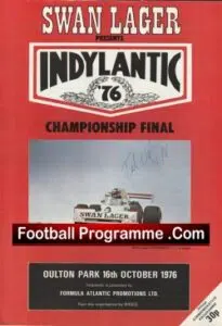 Oulton Park Motor Racing Programme 1976 – Multi Signed