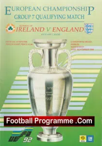 Ireland v England 1990 – European Championships