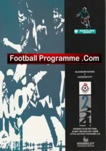 Blackburn Rovers v Leicester City 1992 – Division 2 Playoff at Wembley