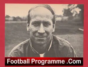 Manchester United Bobby Charlton Signed Autographed Picture