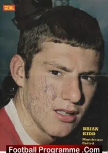 Manchester United Brian Kidd Signed Magazine Picture Man Utd 60s