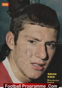 Manchester United Brian Kidd Signed Magazine Picture Man Utd 60s
