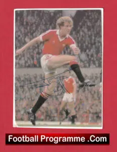 Manchester United Jimmy Nicholl Autograph Signed Man Utd 1980s