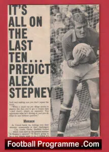 Manchester United Alex Stepney Autograph Man Utd 1966 – 1978