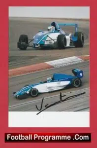 IndyCar Series Motor Racing Tristan Vautier Autographed Signed Photograph