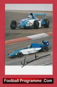 IndyCar Series Motor Racing Tristan Vautier Autographed Signed Photograph
