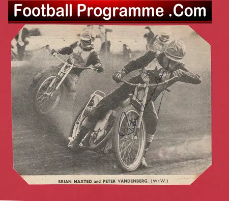 Wolverhampton Speedway Rider Peter Vandenberg Signed Autograph Picture - Image 2