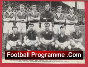 Leeds United Football Club Multi Autographed Signed Team Picture 1950’s