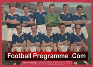 Portsmouth Football Club Multi Autographed Signed Team Picture 1950s