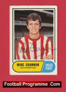 Southampton Mike Channon Autograph Signed Football Card