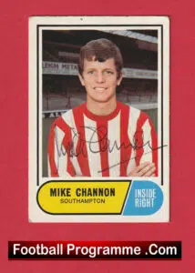 Southampton Mike Channon Autograph Signed Football Card
