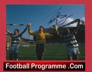 Glasgow Celtic Pat Bonner autograph signed photograph
