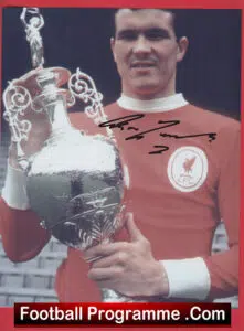 Liverpool Ron Yeats Autograph Signed Picture