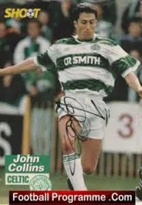 Glasgow Celtic John Collins Autograph signed Picture