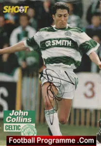 Glasgow Celtic John Collins Autograph signed Picture
