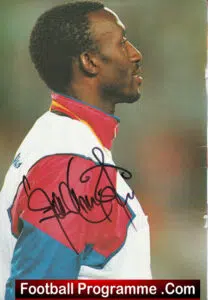 Linford Christie Signed Picture 100 Meter Gold Medal Winner