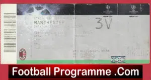 Inter Milan v Manchester United 2010 – Football Ticket San Siro Italy