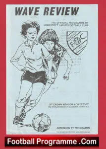 Lowestoft Ladies v Spurs 1970s – Womens Football Programme