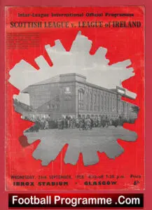 Scottish League v League Of Ireland 1958 – at Glasgow Rangers