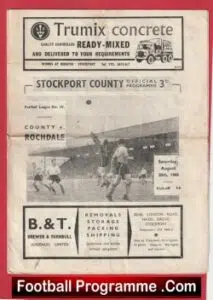 Stockport County v Rochdale 1960 – 60s