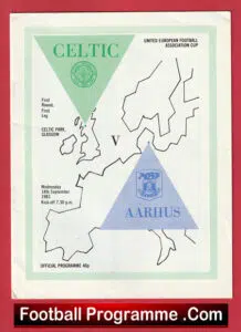 Glasgow Celtic v Aarhus 1983 – European Cup at Celtic Park